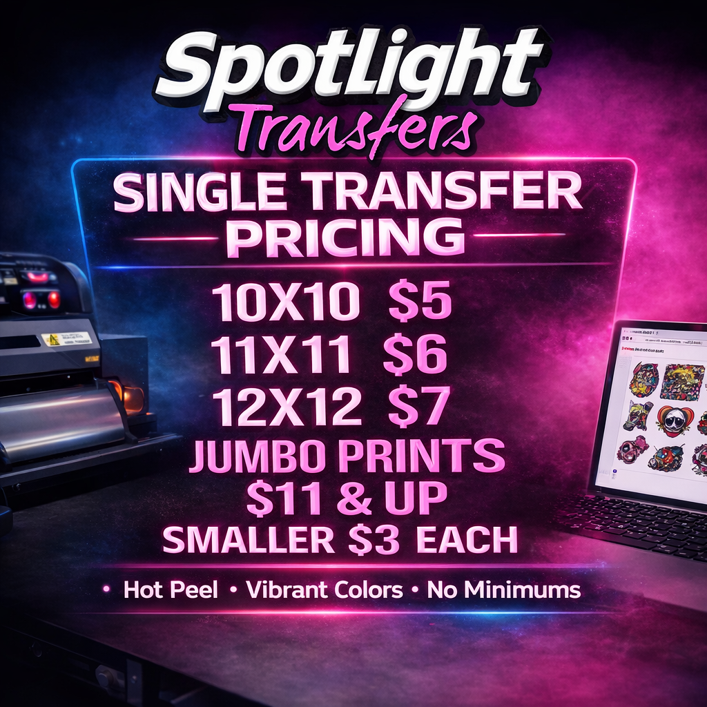 Single Sheet - DTF Transfer